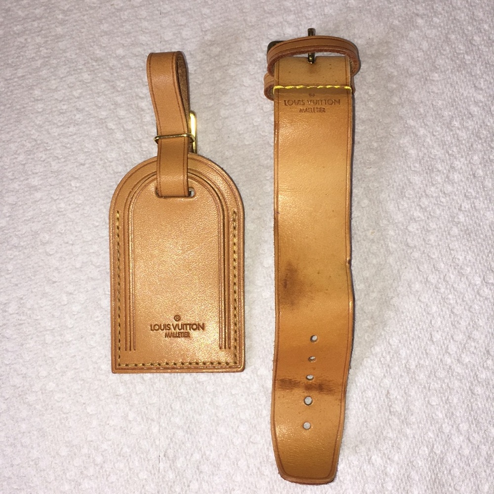 Louis Vuitton Luggage Tag and Poignet.